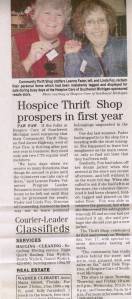 2010 11 Hospice Thrift Shop prospers